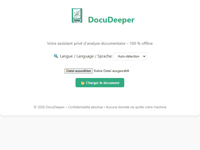 Démo : analyse de document PDF en allemand avec réponse contextuelle